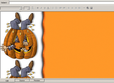 Haunted Halloween Email Stationery 1.0a software screenshot