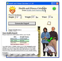 Health-And-Fitness-Calculator 1.32 software screenshot