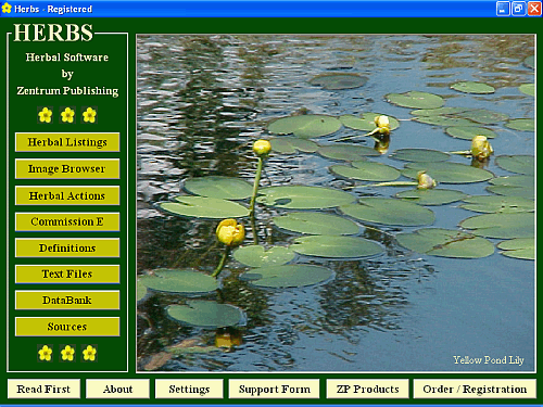 Herbs 4.8 software screenshot