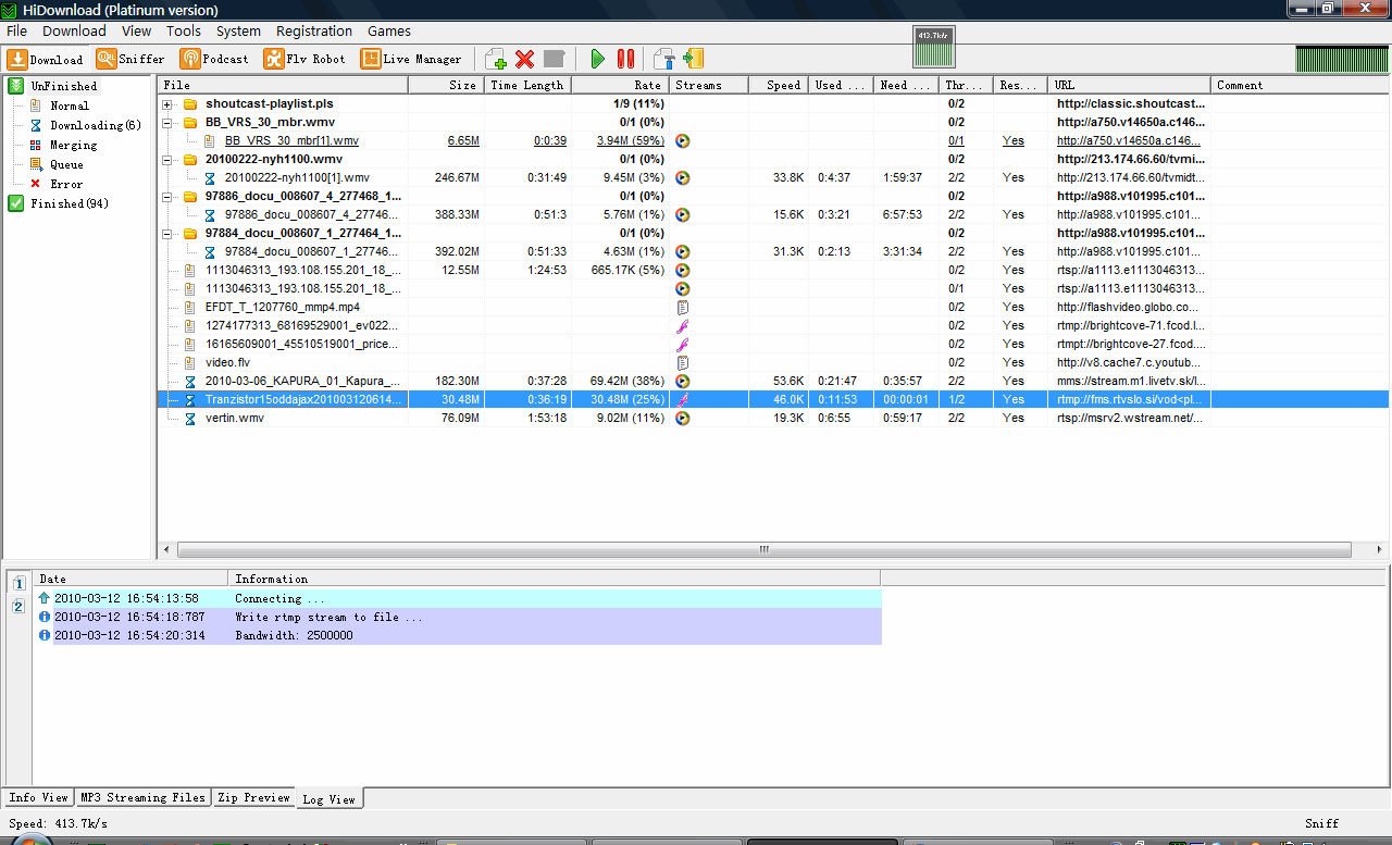 HiDownload Platinum 8.14 software screenshot