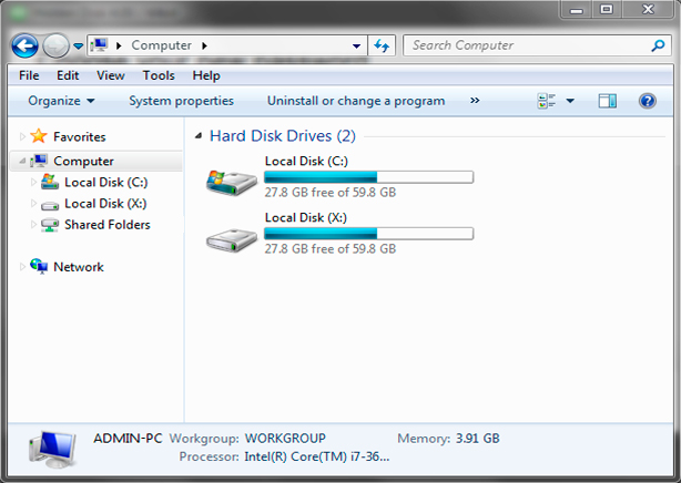Hidden Disk 4.06 software screenshot