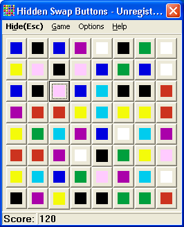 Hidden Swap Buttons 1.1 software screenshot