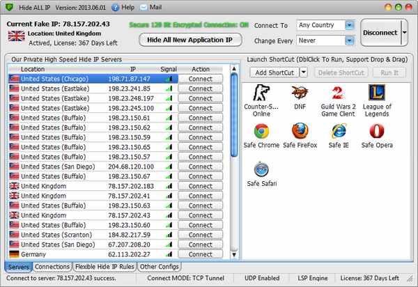 Hide ALL IP 2017.05.07.170507 software screenshot