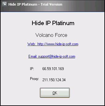 Hide IP Platinum 5.0 software screenshot
