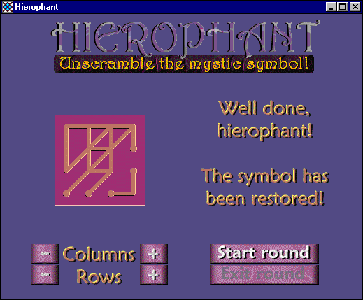 Hierophant 1.7 software screenshot