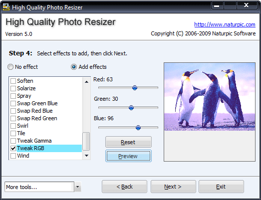 High Quality Photo Resizer 5.5 software screenshot