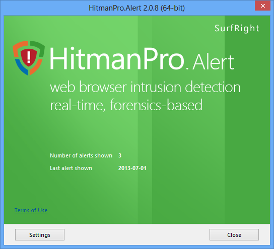 HitmanPro.Alert 3.6.6.593 software screenshot