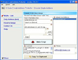 Hixus Email Address Protector 2.3 software screenshot