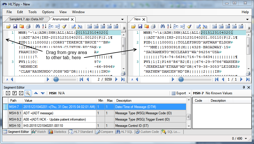 Hl7Spy 3.0.1648.0 software screenshot