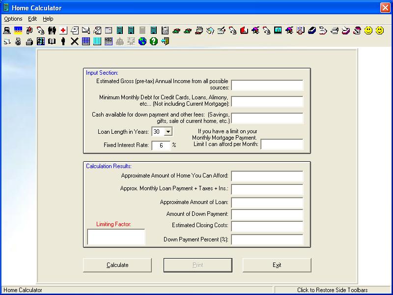 Home Data Deluxe 9.5 software screenshot