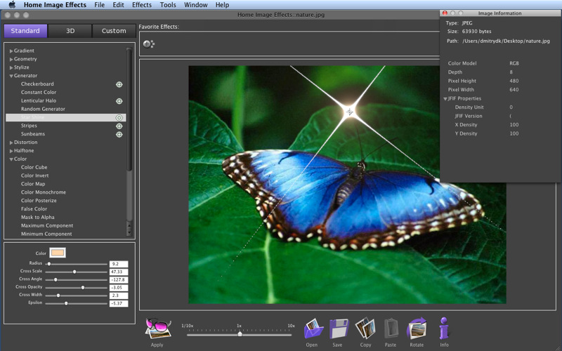 Home Image Effects 1.2.5 software screenshot