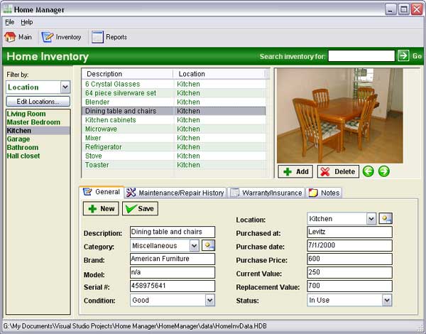 Home Manager 2010 3.0.3015 software screenshot