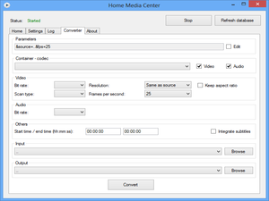 Home Media Center 2.9.6042.28114 software screenshot