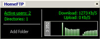 HomeFTP 1.01 software screenshot