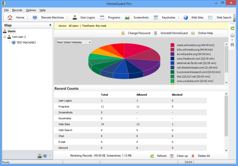 HomeGuard Pro 3.0.1 software screenshot
