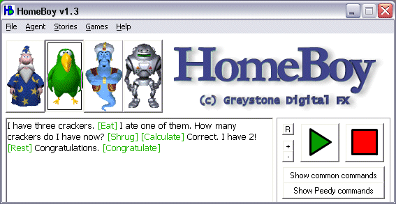 Homeboy 1.3 software screenshot