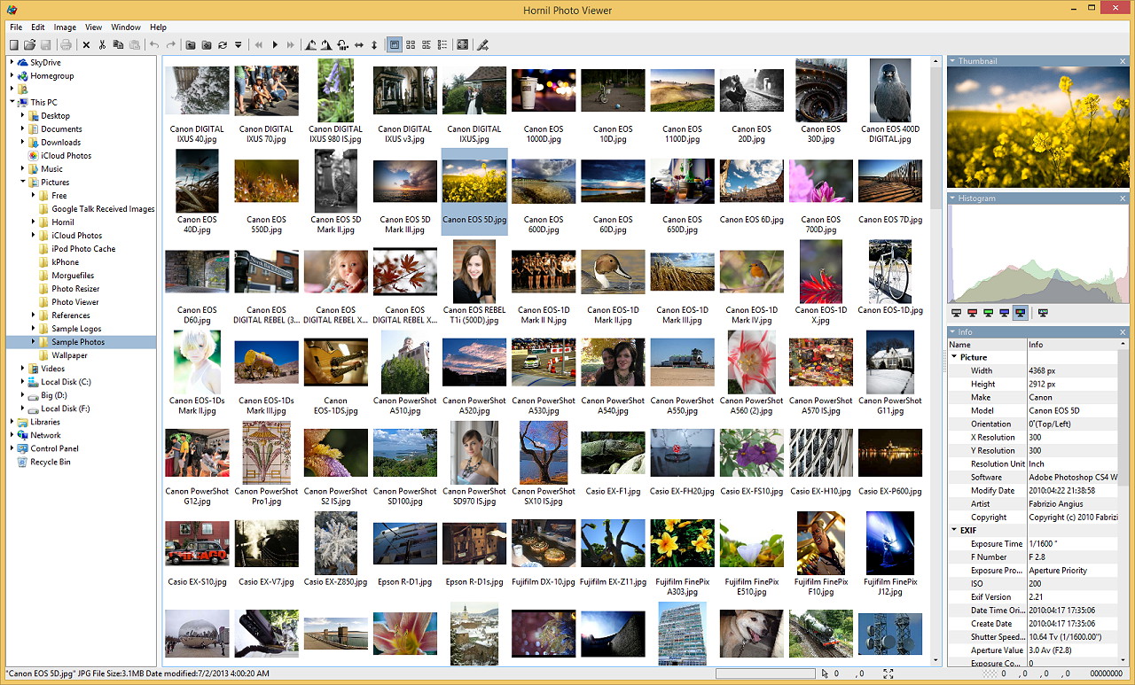 Hornil Photo Viewer 1.0.2.0 software screenshot