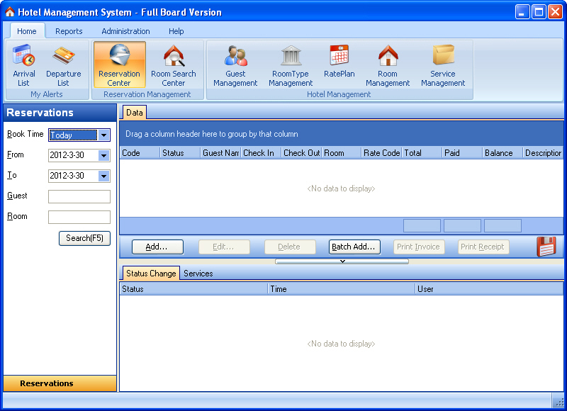 Hotel Management System Full Board 6.86.6.86.268.710 software screenshot