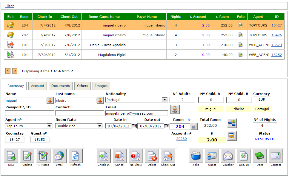 HotelASP - Hotel Management Software 3.0.17 software screenshot