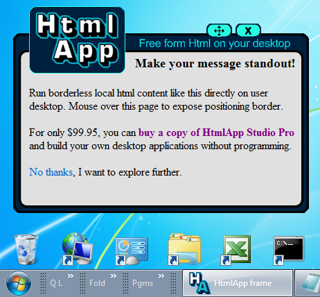 HtmlApp Studio HA-2.00.0 software screenshot