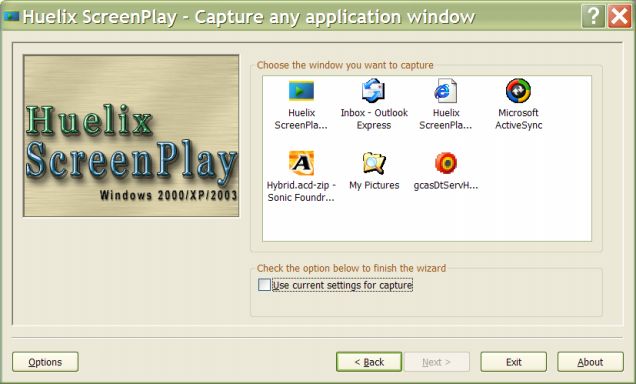 Huelix ScreenPlay Screen Recorder 2.0 software screenshot
