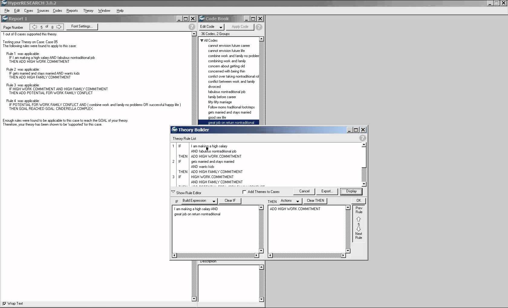 HyperRESEARCH 3.7.2 software screenshot