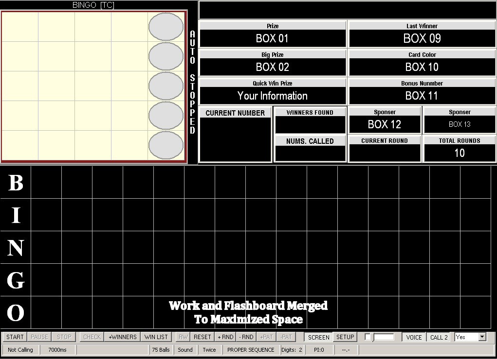 IBA Bingo Flashboard 1.31.10 software screenshot