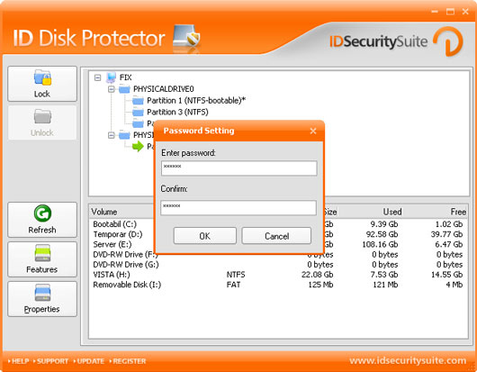 ID Disk Protector 1.2 software screenshot