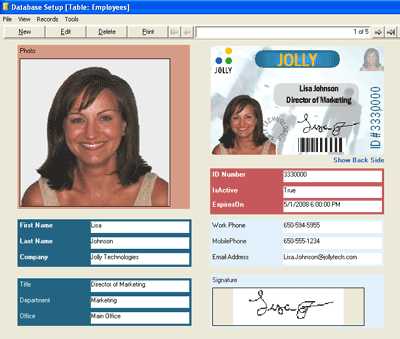 ID Flow - ID Badge Maker Software 4.3 software screenshot