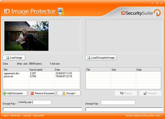 ID Image Protector 1.2 software screenshot
