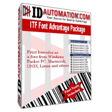IDAutomation Interleaved 2 of 5 Font Advantage 4.9 software screenshot