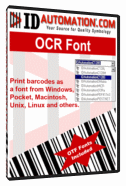IDAutomation OCR-A and OCR-B Font Advantage Package 6.11 software screenshot