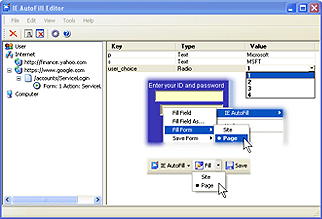 IE AutoFill 3.41 software screenshot