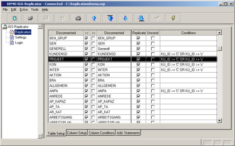 IGS-Replicator 2.0 software screenshot
