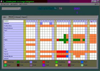 II_WorkSchedule 6.61 software screenshot