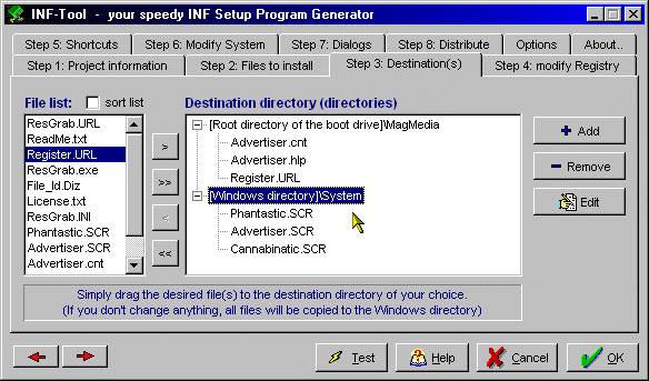 INF-Tool Lite 6.3d software screenshot