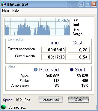 INetControl 1.4 software screenshot