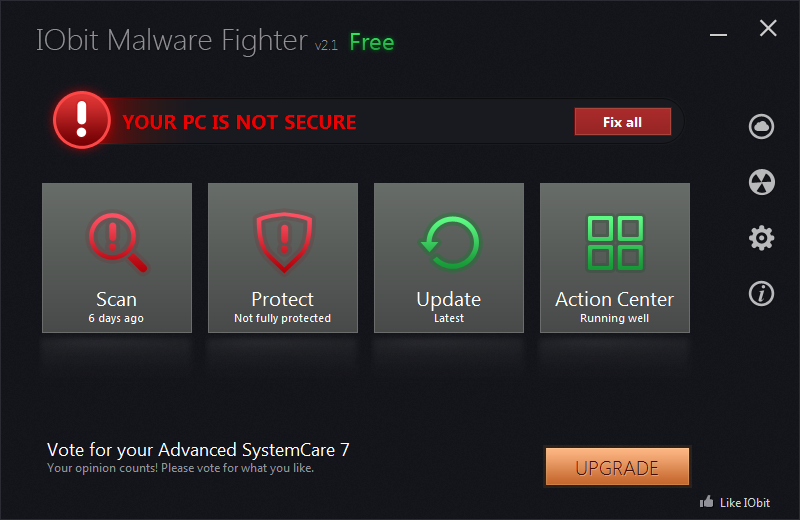 IObit Malware Fighter 5.1 Offline Database 1662 (June 28, 2017) software screenshot