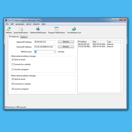 IP Helper 4.1 software screenshot