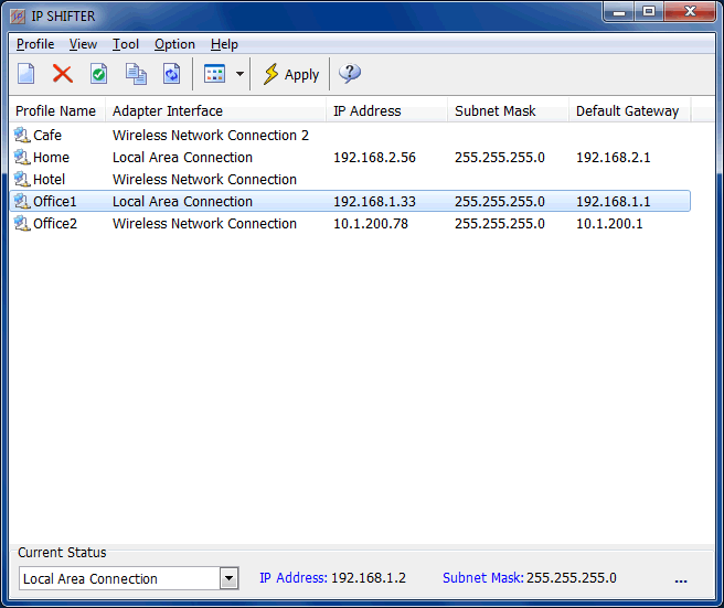 IP Shifter 3.0.2 software screenshot