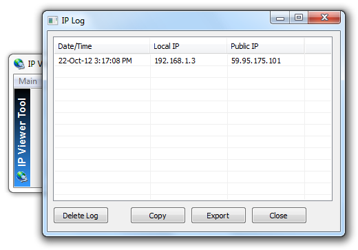 IP Viewer Tool 1.1 software screenshot