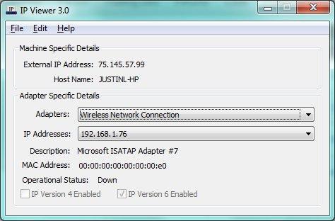 IP Viewer 3.1 software screenshot