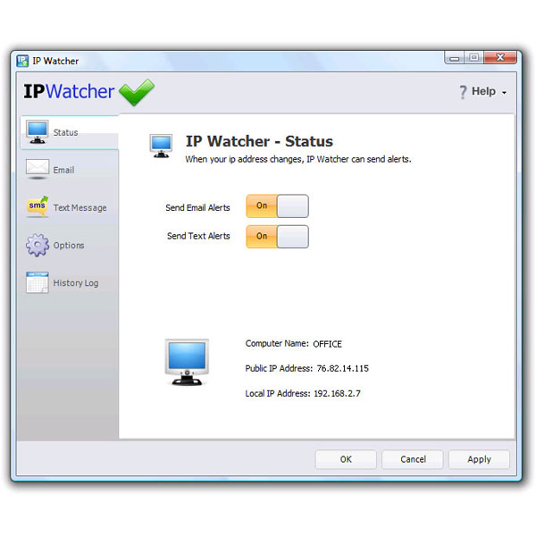 IP Watcher 1.3.1 software screenshot