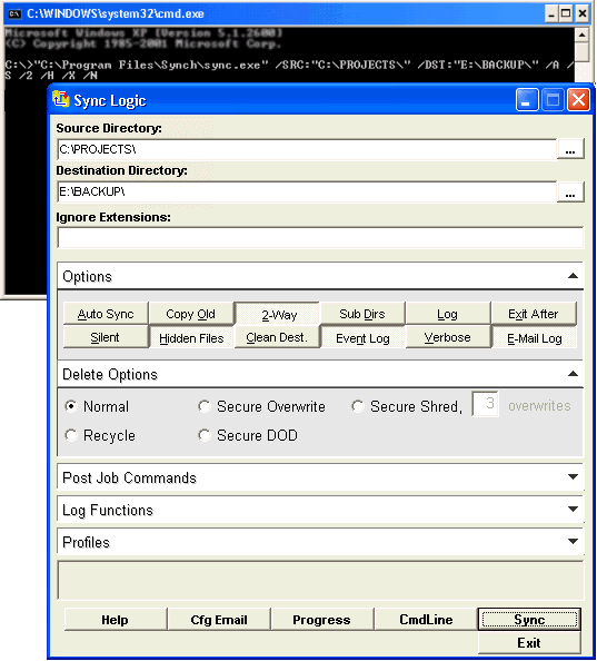 IPSyncLogic 1.5.1 software screenshot