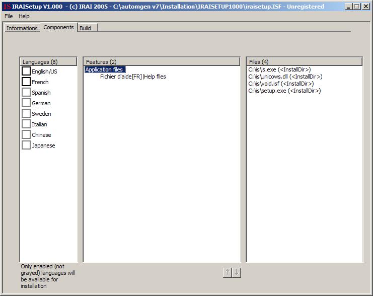 IRAISETUP 1 software screenshot