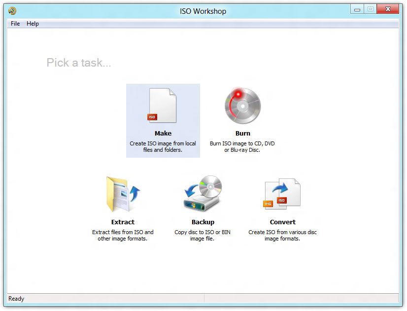 ISO Workshop 7.5 software screenshot