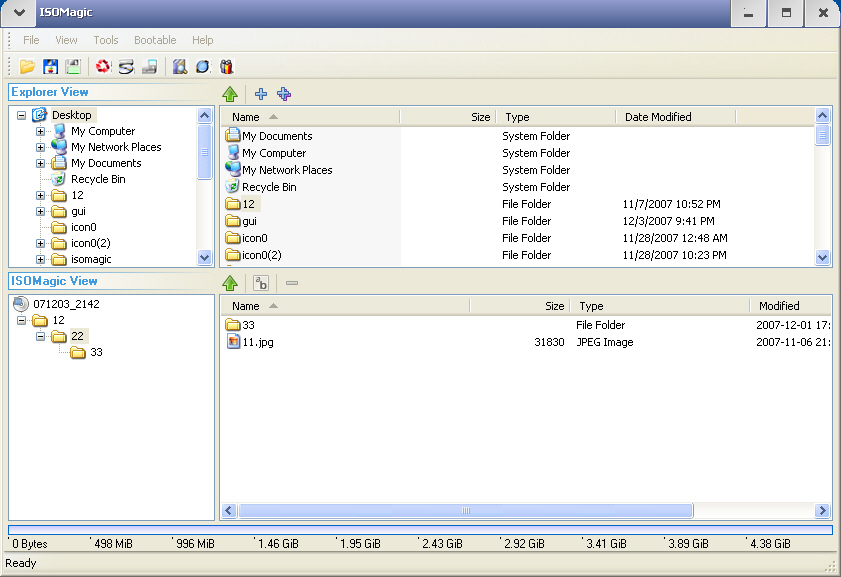ISOMagic 5.0.8.0609 software screenshot
