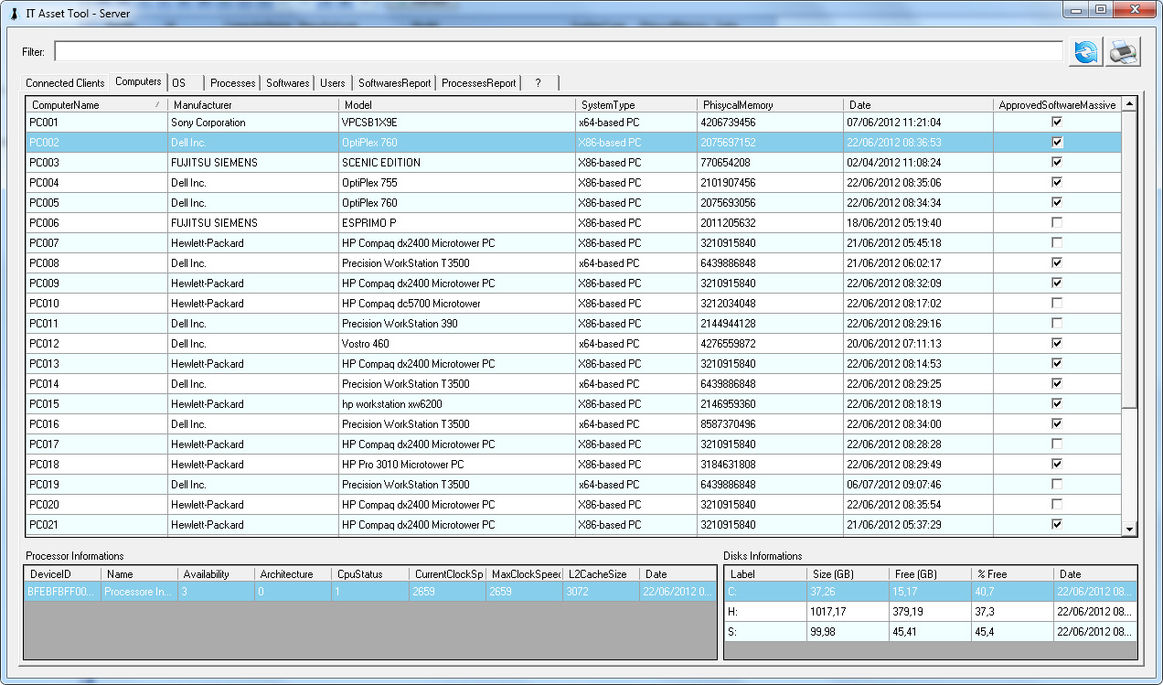 IT Asset Tool 1.3.0.0 software screenshot