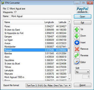 ITN Converter 1.92 software screenshot