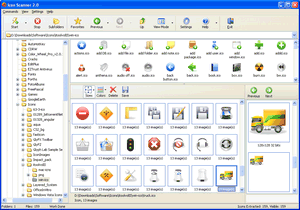 Icon Scanner 2.1 software screenshot